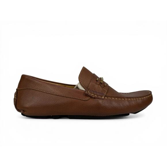 Massimo Matteo Bit Driver Loafer Mens 11 Cognac Leather Moccasin Slip On Luxury main image 15